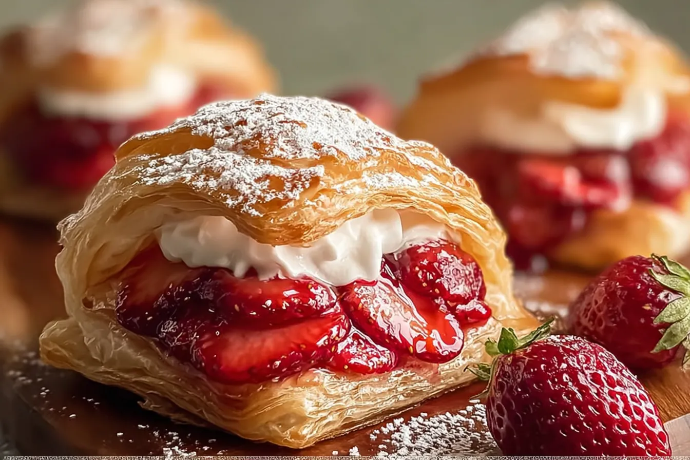 Strawberry Flaky Puff Pastry: A Delightful Treat to Savor 4 Strawberry Flaky Puff Pastry