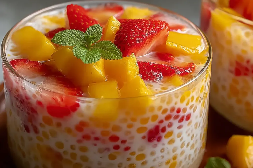 Strawberry Mango Sago – A Refreshing Tropical Dessert