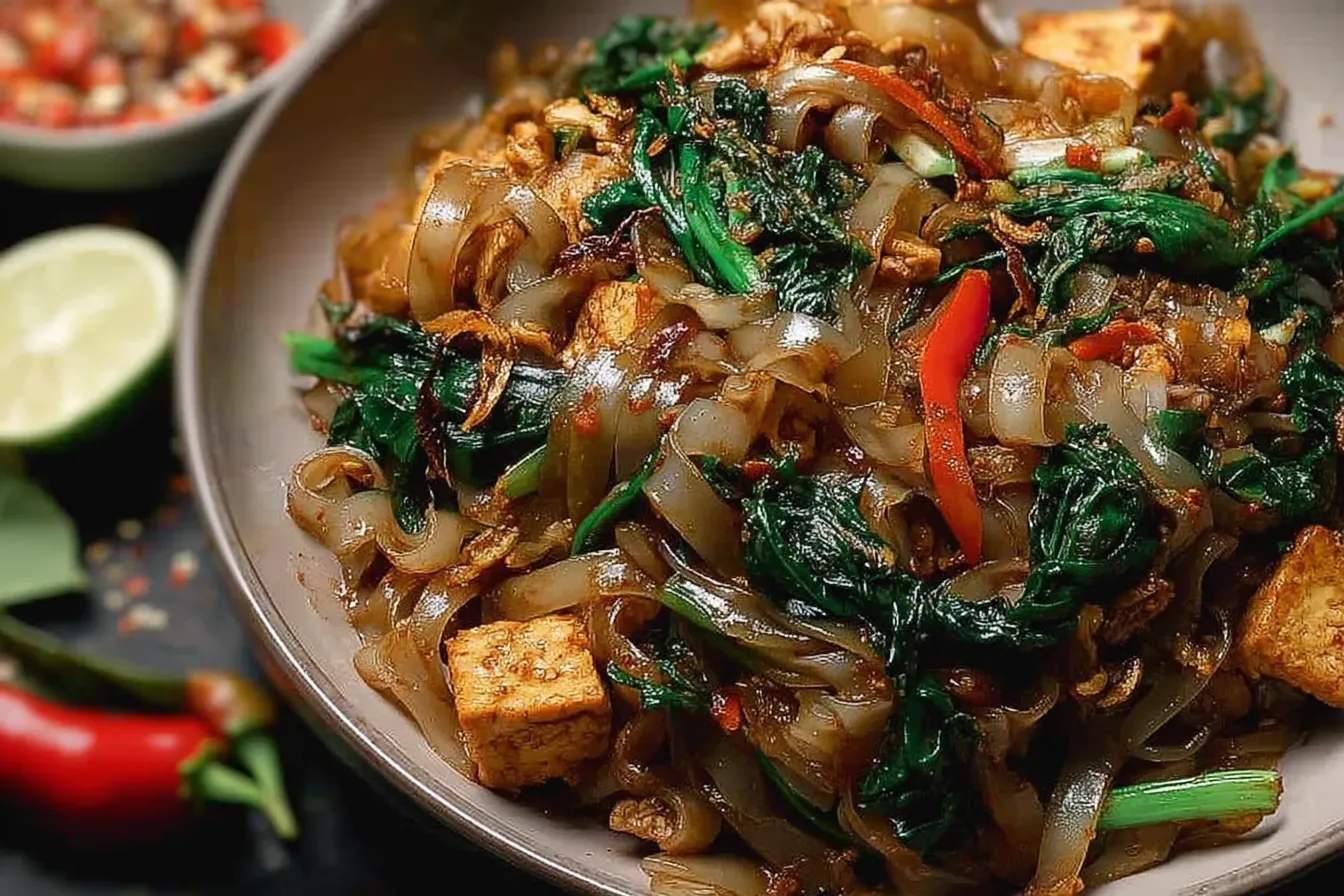 Street Style Thai Drunken Noodles: Irresistibly Delicious! 4 Street Style Thai Drunken Noodles