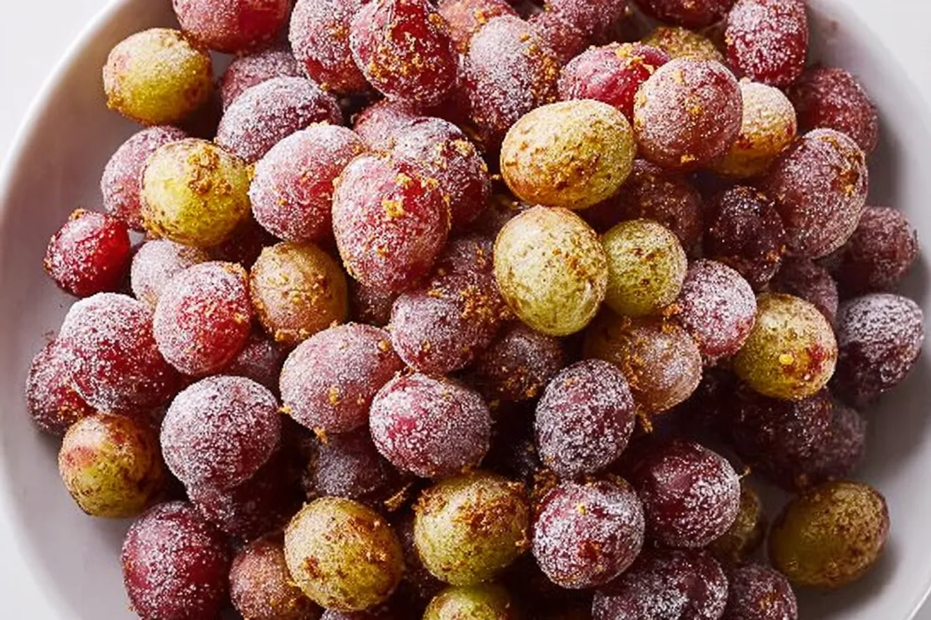 Sweet and Salty Frozen Grapes