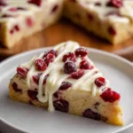 Tasty Starbucks Copycat Cranberry Bliss Bars on Plate