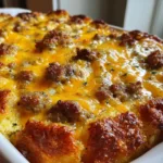 Tater Tot Sausage Breakfast Casserole Ready to Serve