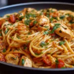 Delicious Chicken One Pot Spaghetti Served in a Bowl