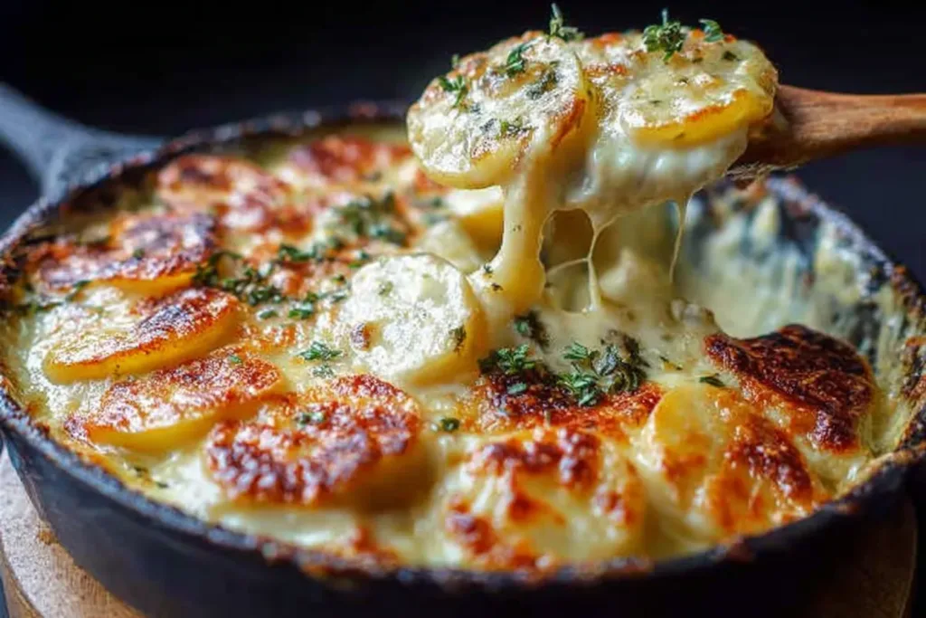 Creamy Cheesy Scalloped Potatoes Dish