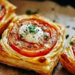 Tomato Tartlets with Puff Pastry Freshly Baked
