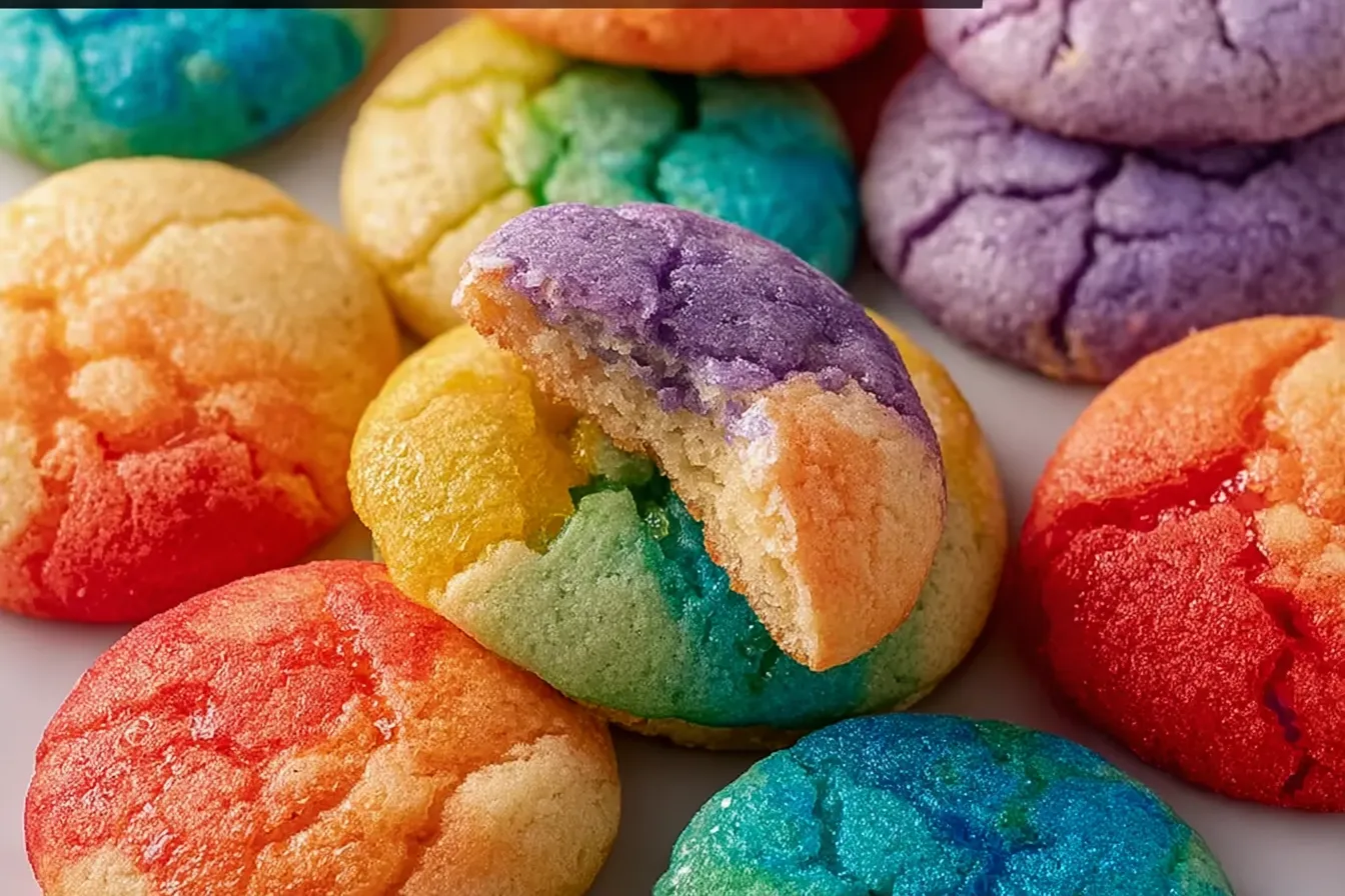 Vibrant Fruity Jello Cookies 