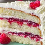 Delicious White Chocolate Raspberry Layer Cake