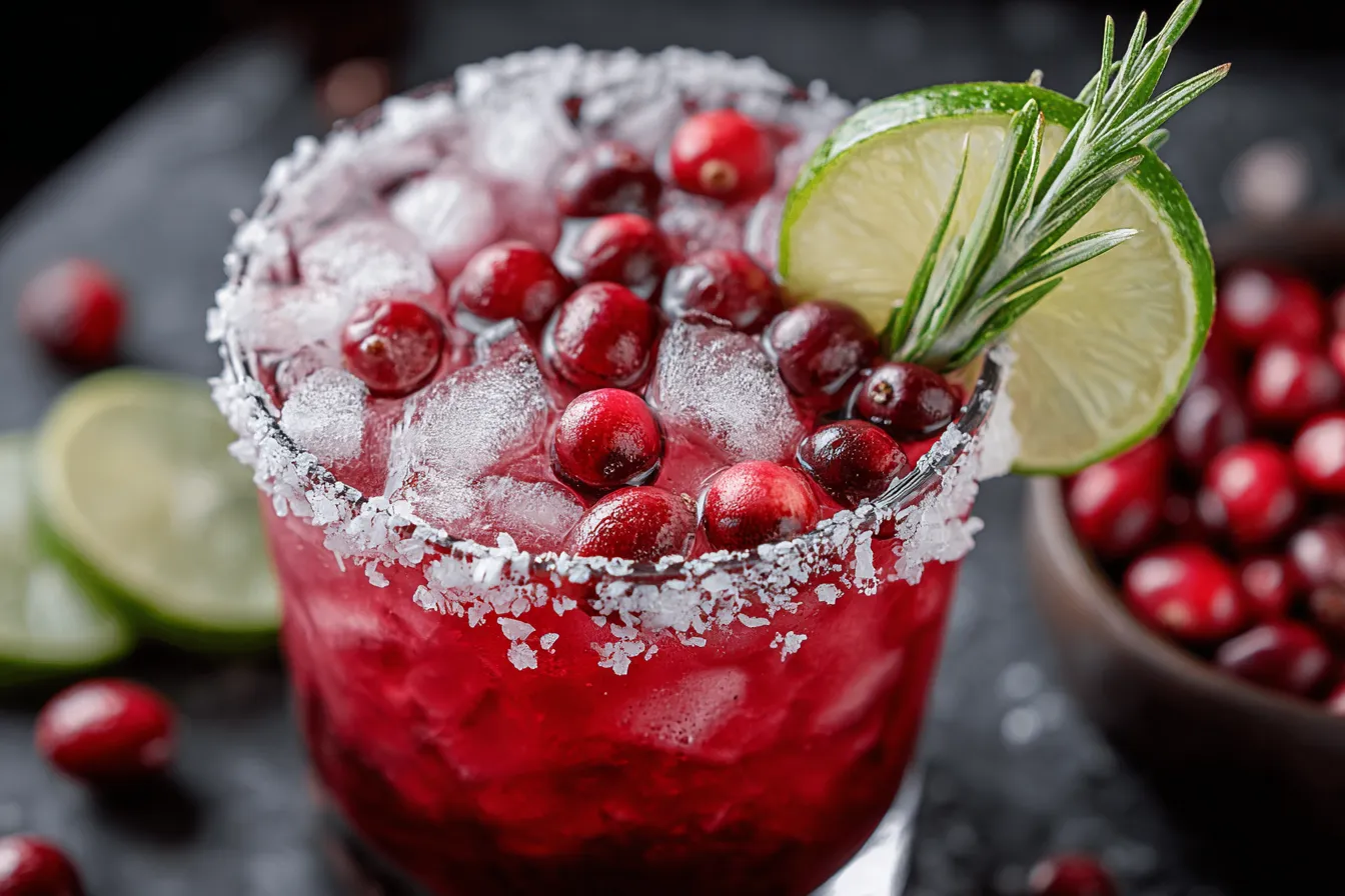 White Christmas Cranberry Margarita Recipe