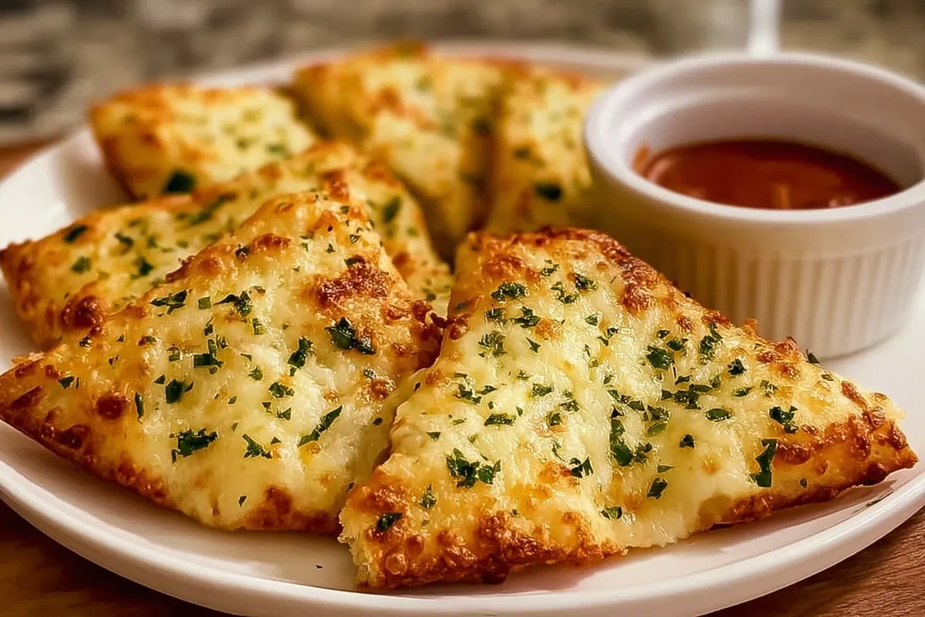 Air Fryer Cheesy Tortilla Garlic Bread