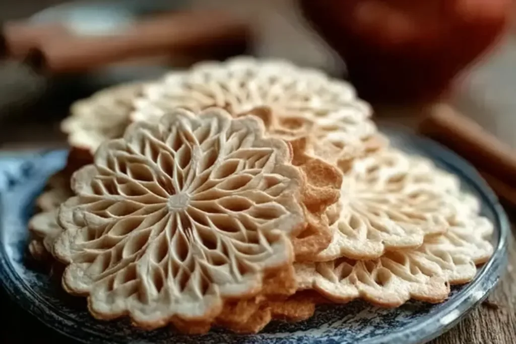 Anise Pizzelle Cookies Freshly Baked