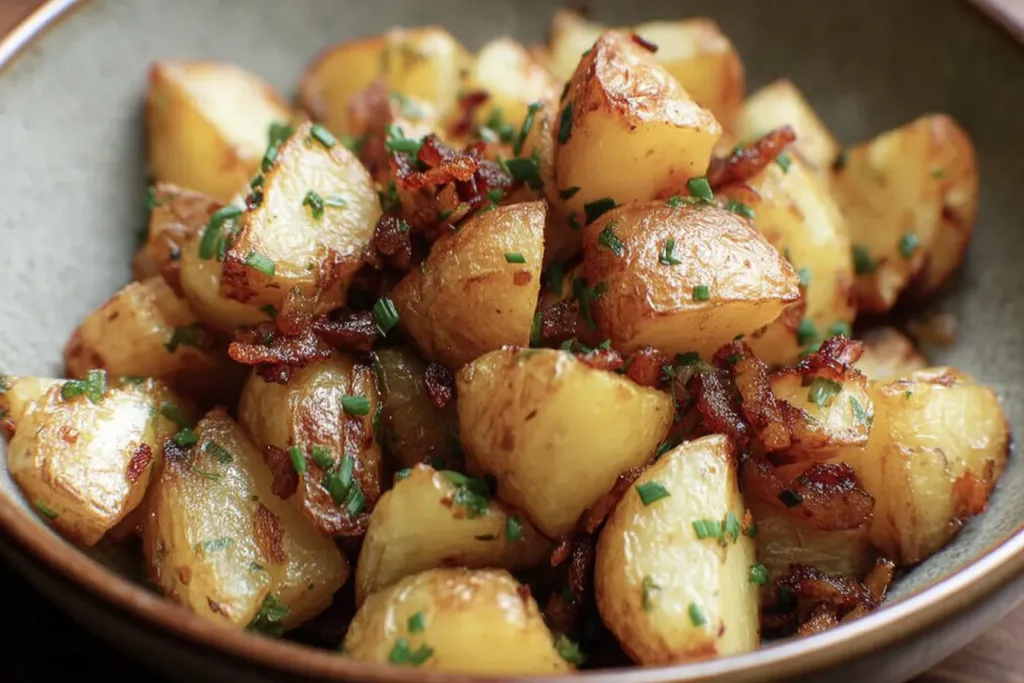 Crispy Bangin’ Breakfast Potatoes Served Hot