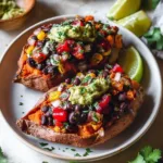 Delicious Black Bean Stuffed Sweet Potatoes (Vegan)