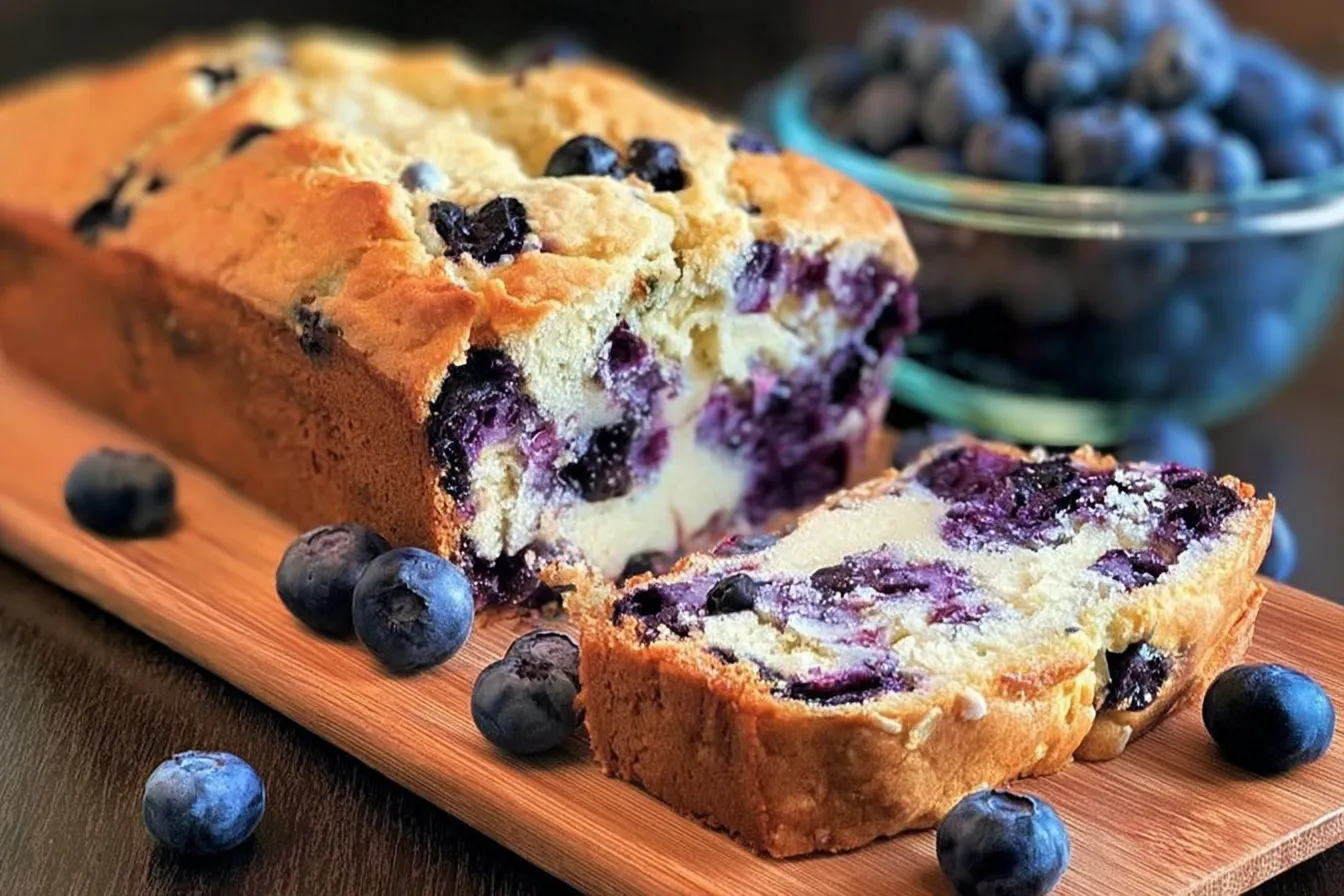 Blueberry Cream Cheese Bread - A Delightful Treat! 4 Blueberry Cream Cheese Bread