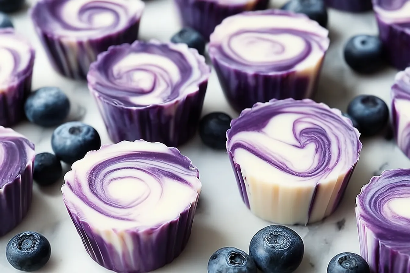 Blueberry Swirl Yogurt Bites