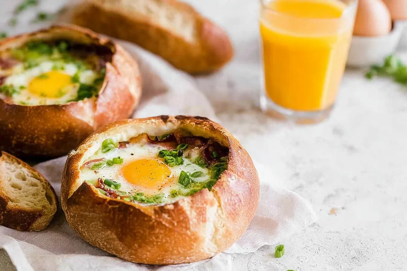 Breakfast Egg Bread Bowls