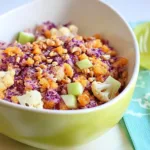 Vibrant Cauliflower Cashew Confetti Salad