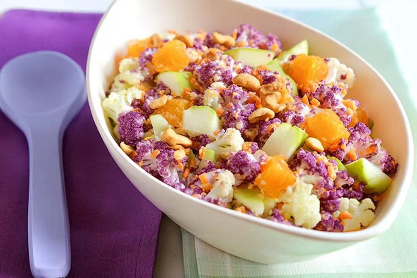 Cauliflower Cashew Confetti Salad