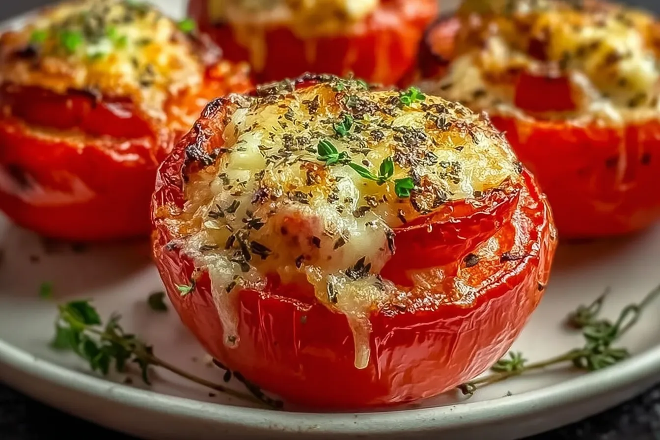 Cheesy Baked Stuffed Tomatoes That Will Melt Your Heart 4 Cheesy Baked Stuffed Tomatoes