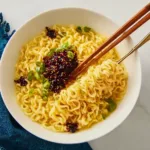 Creamy Cheesy Ramen Noodles Bowl
