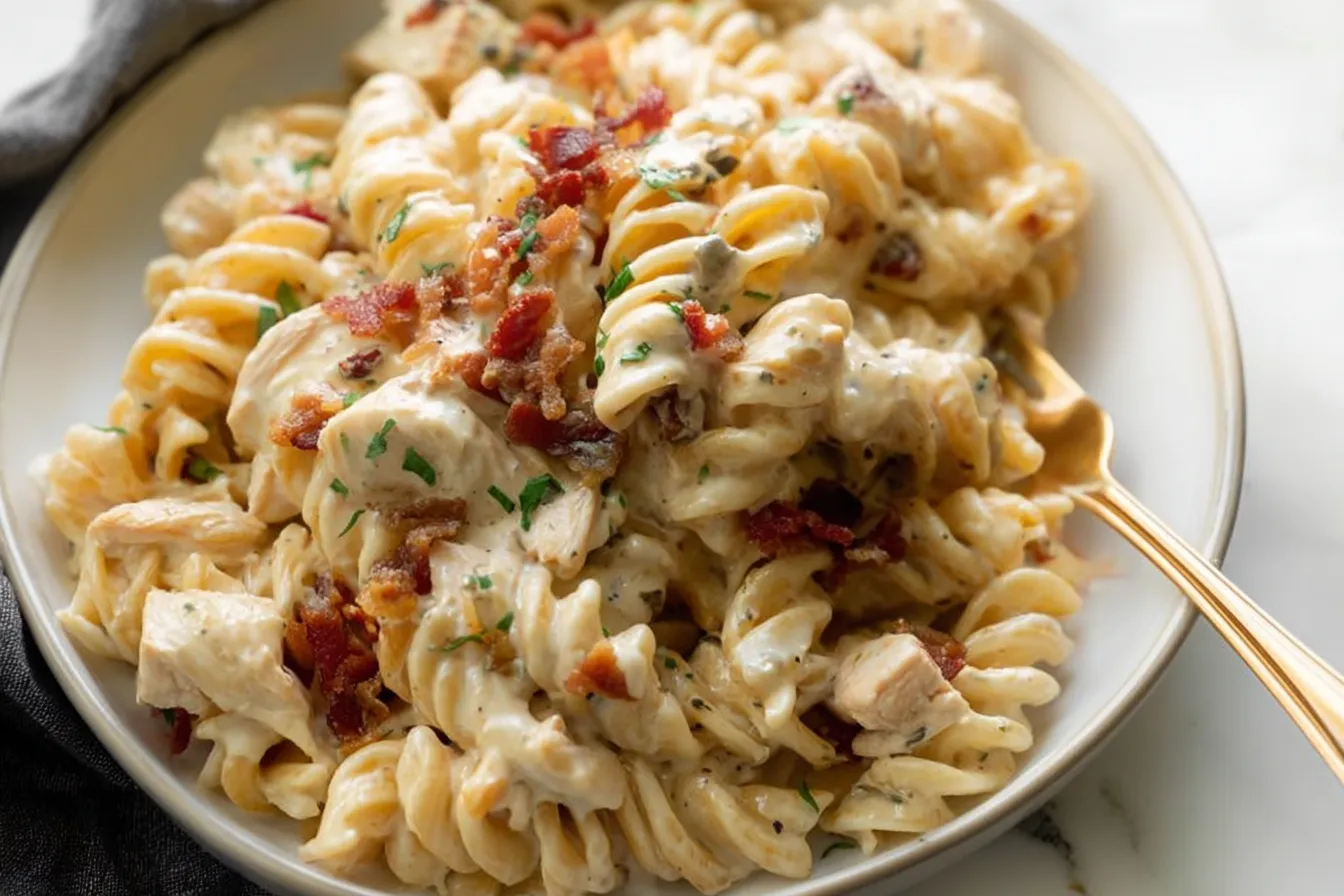 Chicken Bacon Ranch Pasta: A Comforting Family Favorite 4 Chicken Bacon Ranch Pasta