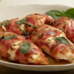 Delicious Chicken Saltimbocca on a Plate