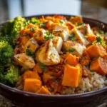 Chicken Sweet Potato Rice Bowl – Healthy Dinner Idea