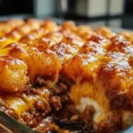 Chili Cheese Tater Tot Casserole Freshly Baked