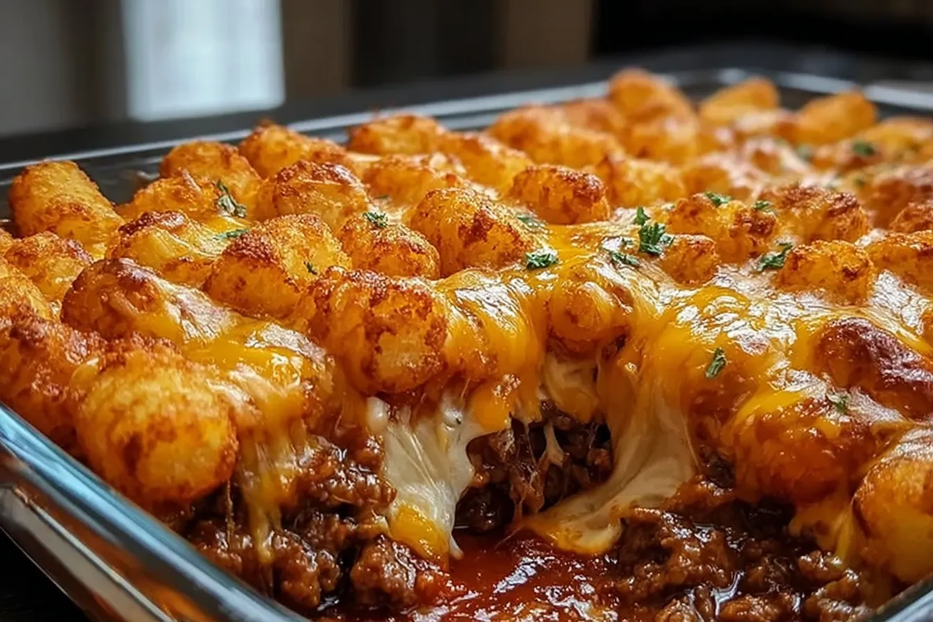 Chili Cheese Tater Tot Casserole: A Family Comfort Dish! 4 Chili Cheese Tater Tot Casserole: A Family Favorite Dish!