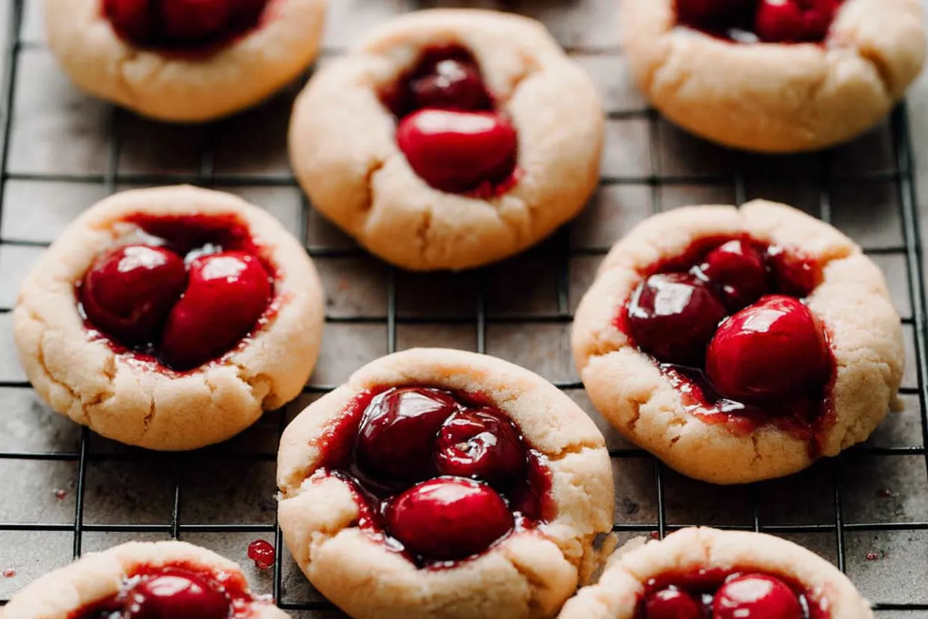 chocolate cherry pie cookies