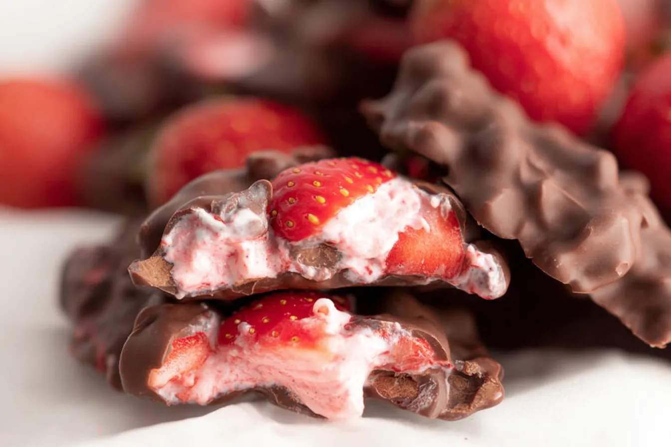Chocolate Strawberry Yogurt Clusters