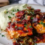 Cowboy BBQ Bacon Cheddar Chicken on the Grill