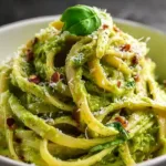 Creamy 15 Minute Avocado Pasta Served in a Bowl