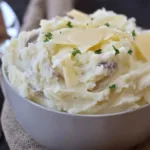 Creamy Parmesan Mashed Potatoes in a Bowl