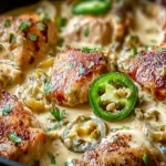 Creamy Pepperoncini Chicken Skillet Served with Fresh Herbs