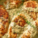 Creamy Ranch Chicken Plated with Vegetables