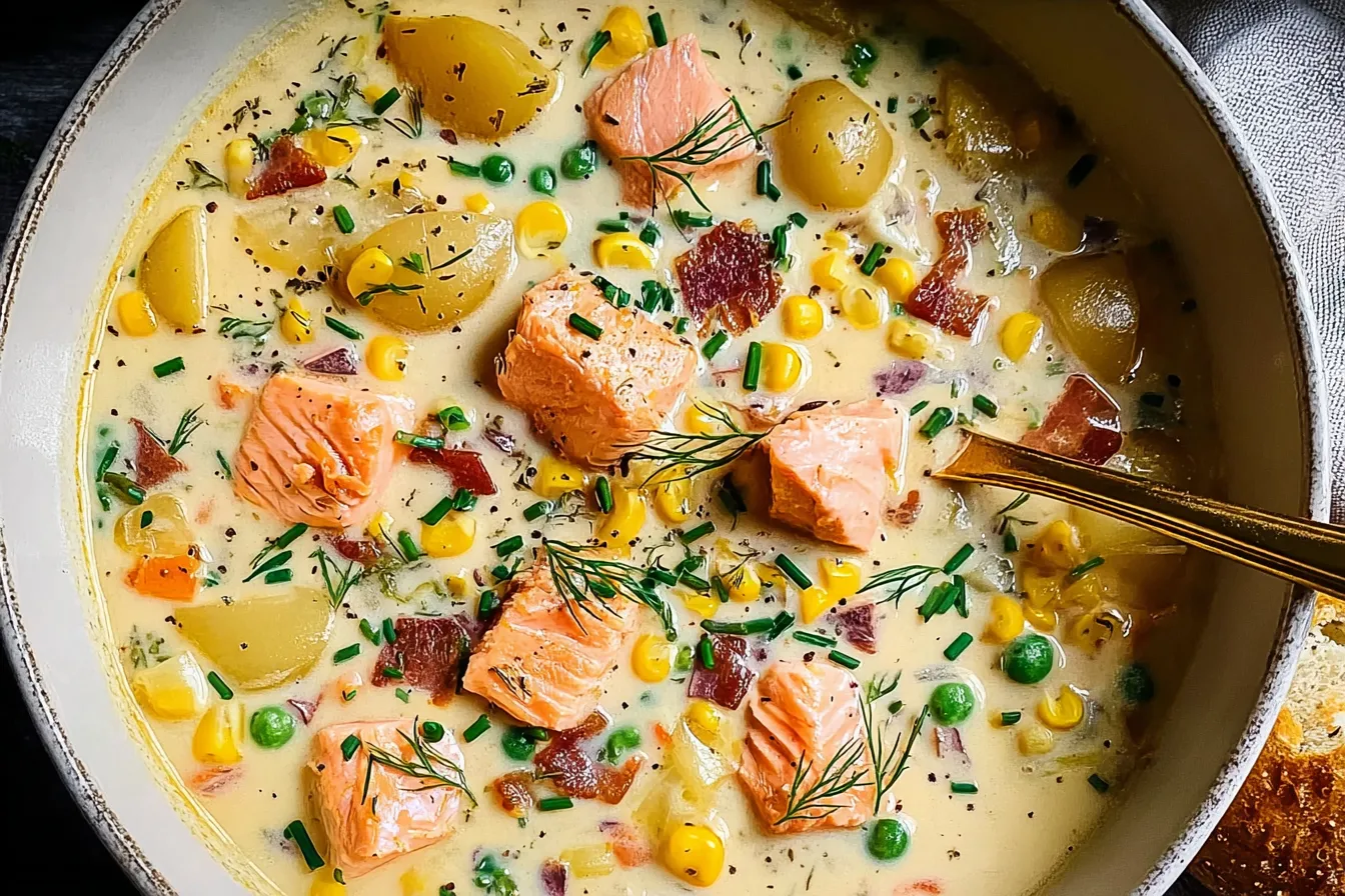 Creamy Salmon Corn Chowder for Cozy Nights In