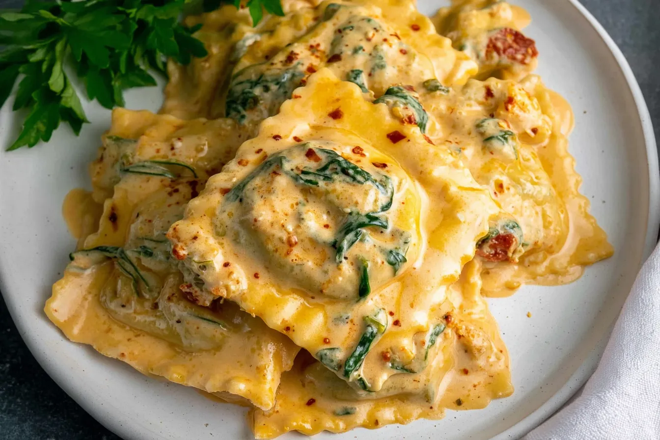 Creamy Tuscan Ravioli