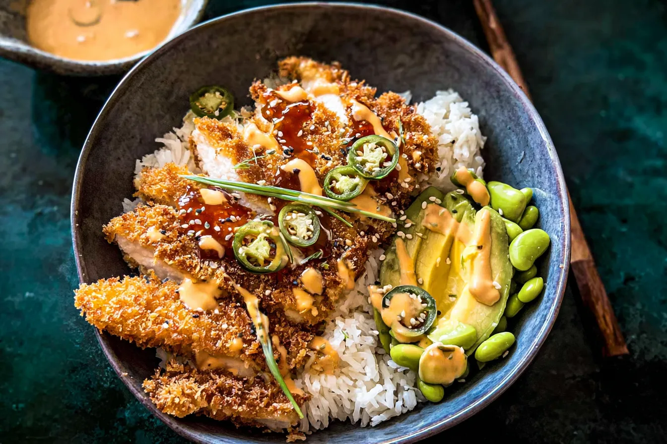 Crispy Chicken Katsu Bowls.