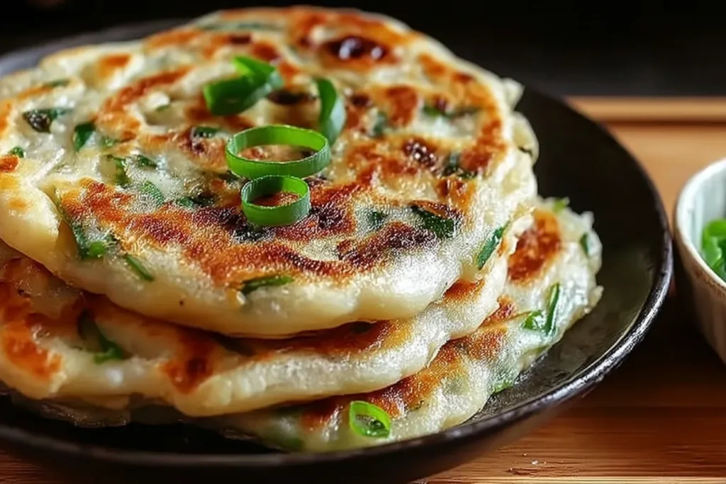 Perfectly Crispy Chinese Scallion Pancakes (Cong You Bing)