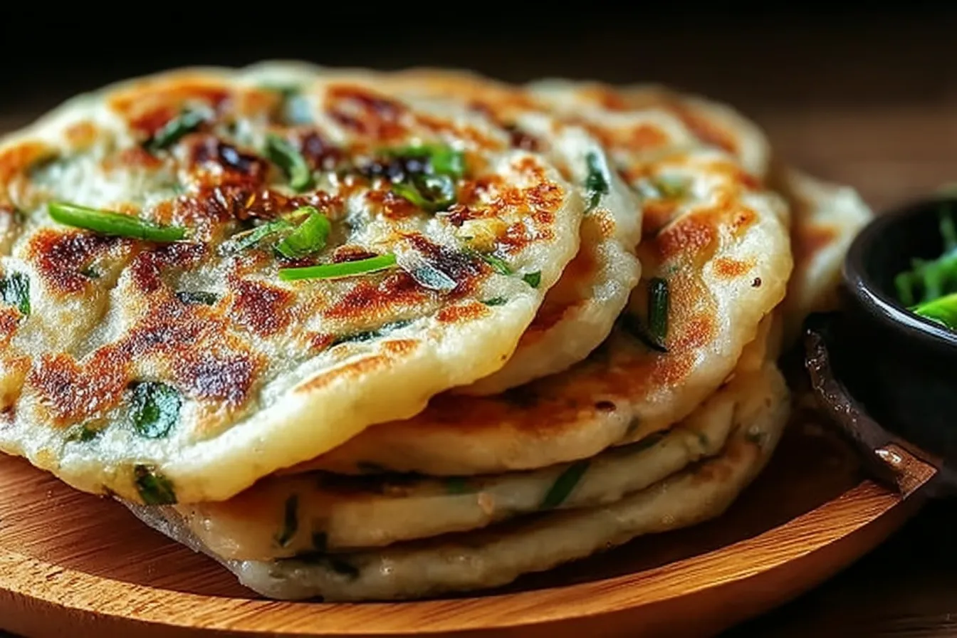 Crispy Chinese Scallion Pancakes (Cong You Bing)