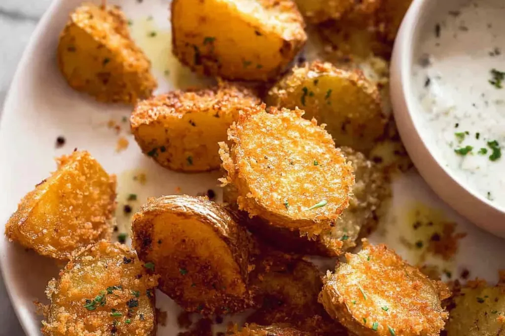 Crispy Roasted Parmesan Potatoes Golden Brown Perfection