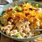 Crockpot Crack Chicken Pasta Ready to Serve