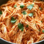 Crockpot Shredded Buffalo Chicken Delight