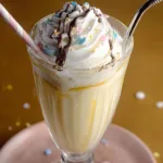 Delicious Custard Milkshake Ready to Enjoy
