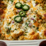 Delicious Salsa Verde Chicken Casserole Fresh Out of the Oven