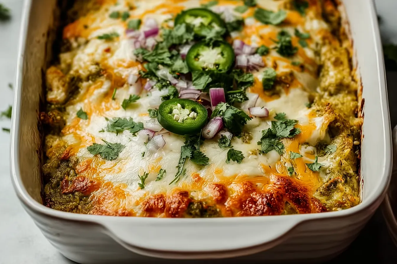 Delicious Salsa Verde Chicken Casserole for Easy Family Dinners 4 Delicious Salsa Verde Chicken Casserole
