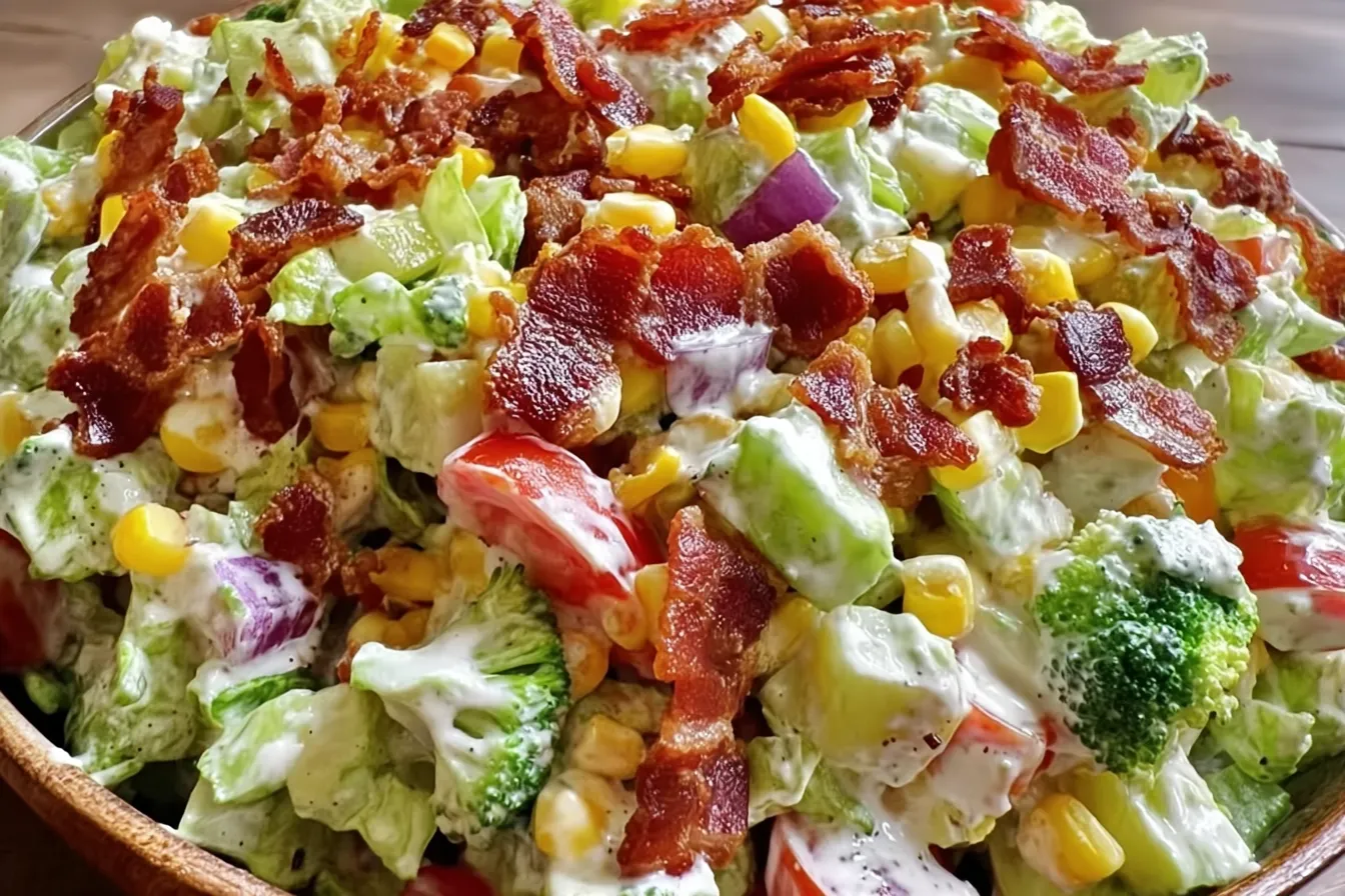 Easy Bacon Ranch Chopped Salad