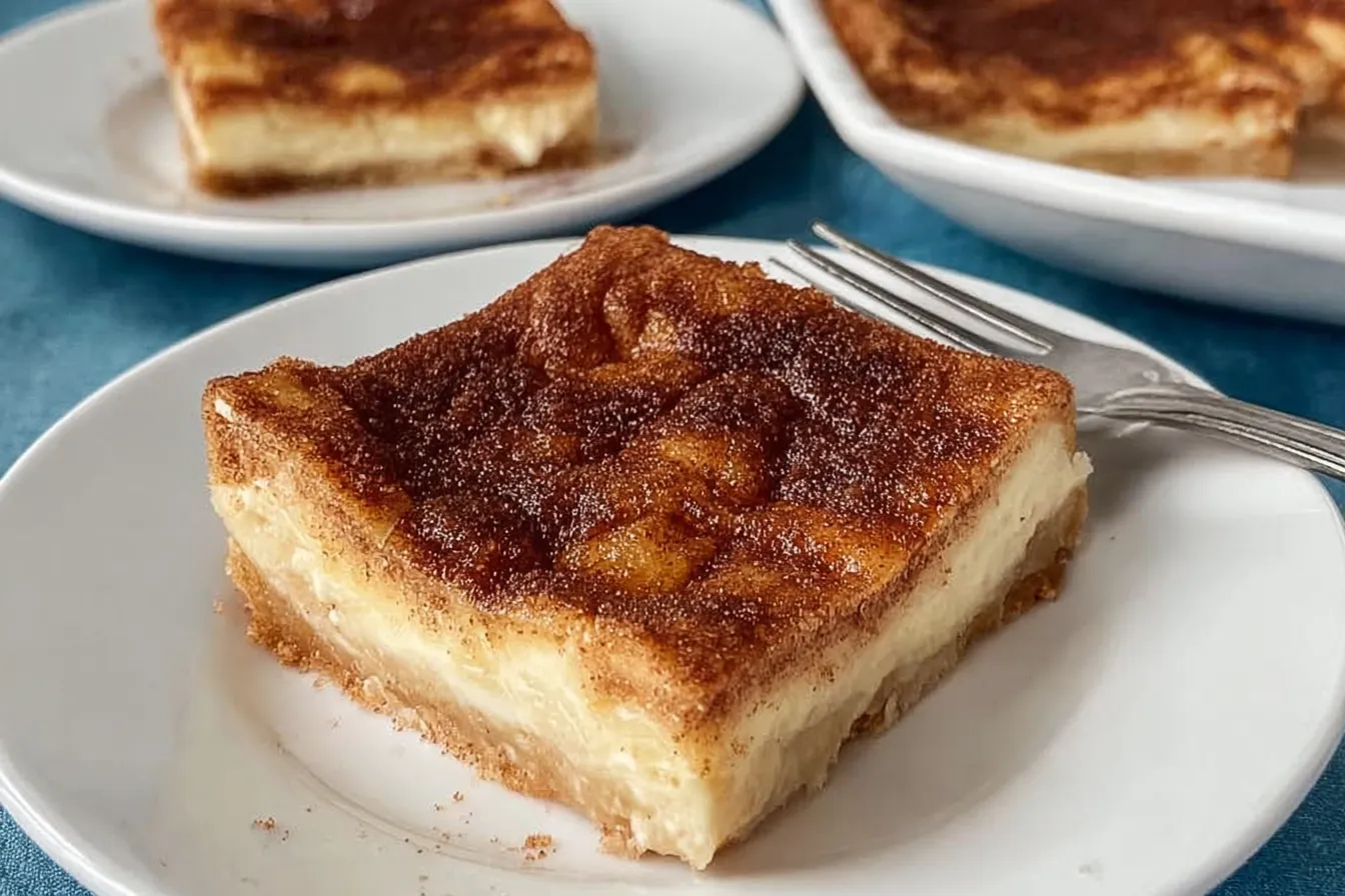 Easy Churro Cheesecake Bars