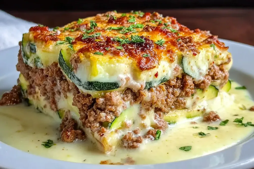 Delicious Easy Healthy Ground Turkey Zucchini Casserole