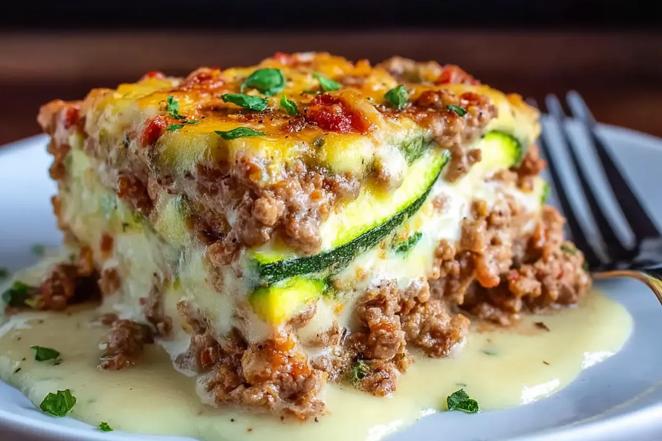 Easy Healthy Ground Turkey Zucchini Casserole Recipe for Quick Dinner